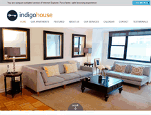 Tablet Screenshot of indigo-house.com